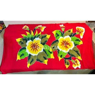 Hot Sale Rayon Sarong Hand Painted Flower Design Originally Handmade